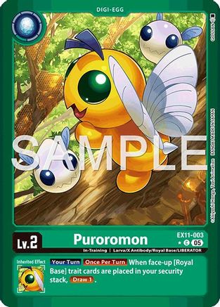 Puroromon (Limited Foil) (EX11-003) - Dawn of Liberator Foil