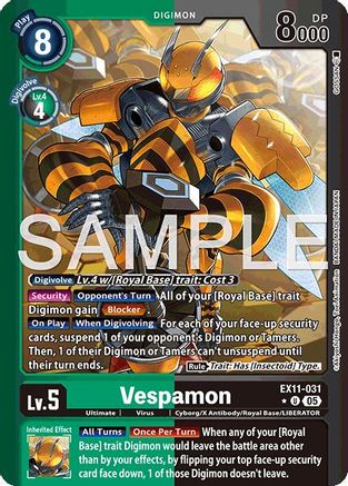 Vespamon (Limited Foil) (EX11-031) - Dawn of Liberator Foil