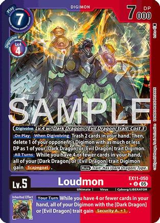 Loudmon (Limited Foil) (EX11-050) - Dawn of Liberator Foil