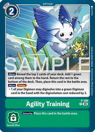 Agility Training (Reprint) (P-106) - Advanced Booster Digimon Generation Foil
