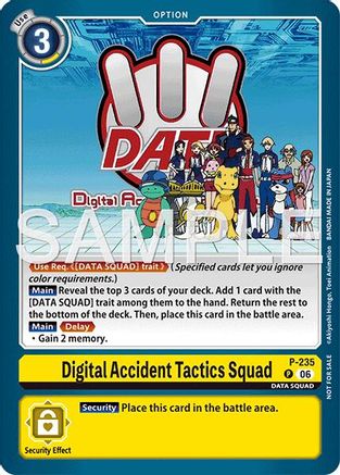 Digital Accident Tactics Squad (Store Tournament 2026 Vol. 2 Participation Pack) (P-235) - Digimon Promotion Cards