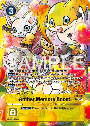 Amber Memory Boost! (Alternate Art) (LM-035) - Starter Deck 23: Beatbreak Foil