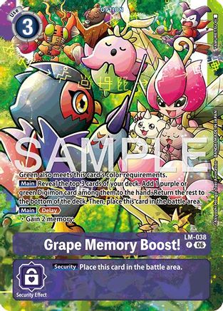 Grape Memory Boost! (Alternate Art) (LM-038) - Starter Deck 23: Beatbreak Foil