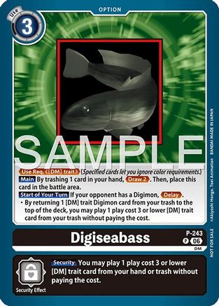 Digiseabass (Official Store Tournament 2026 Vol. 3 Participant) (P-243) - Digimon Promotion Cards