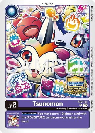 Tsunomon (World Championship 26–27 Regionals Season 2) (ST21-01) - Starter Deck 21: Hero of Hope Foil