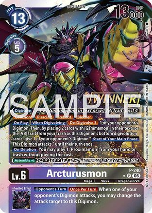 Arcturusmon (Official Store Tournament 2026 Vol. 3 Winner) (P-240) - Digimon Promotion Cards Foil