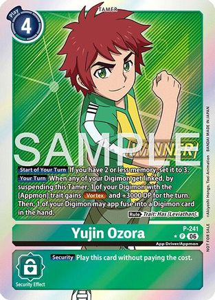 Yujin Ozora (Official Store Tournament 2026 Vol. 3 Winner) (P-241) - Digimon Promotion Cards Foil