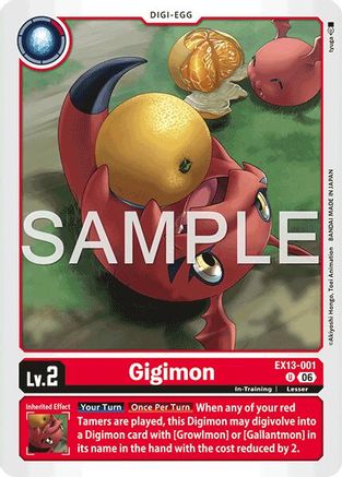 Gigimon (EX13-001) - Chivalrous XIII