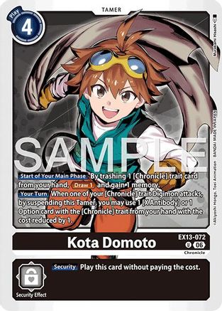 Kota Domoto (EX13-072) - Chivalrous XIII