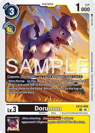 Dorumon (EX13-049) - Chivalrous XIII Foil