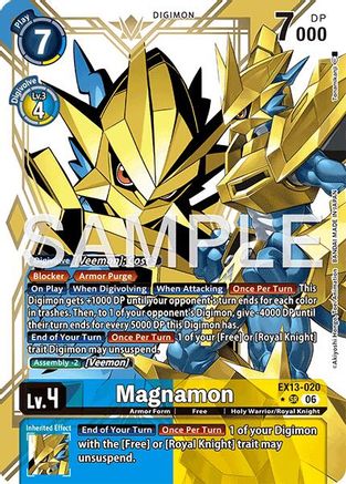 Magnamon (Alternate Art) (EX13-020) - Chivalrous XIII Foil