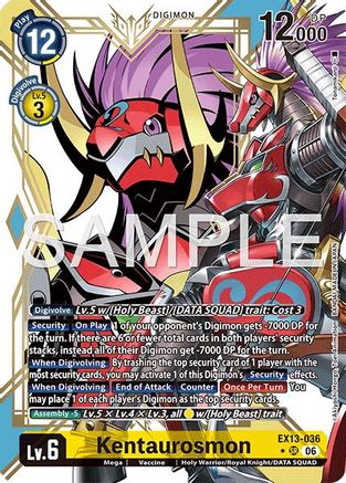 Kentaurosmon (Alternate Art) (EX13-036) - Chivalrous XIII Foil
