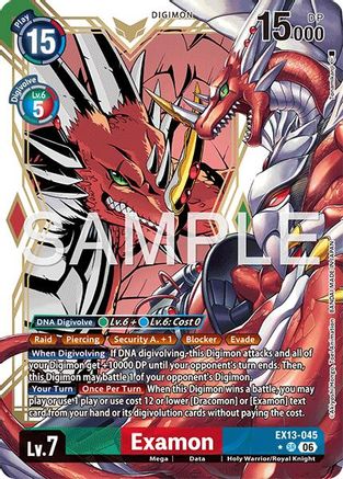 Examon (Alternate Art) (EX13-045) - Chivalrous XIII Foil