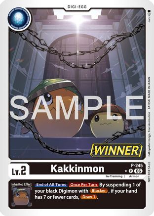 Kakkinmon (Official Store Tournament 2026 Vol. 4 Winner) (P-245) - Digimon Promotion Cards Foil