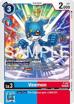 Veemon (Official Store Tournament 2026 Vol. 4 Participant) (P-248) - Digimon Promotion Cards