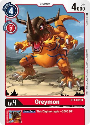 Greymon - BT1-015 (BT1-015) - Release Special Booster 1.0
