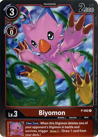 Biyomon - P-002 (P-002) - Digimon Promotion Cards Foil