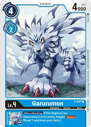 Garurumon - P-007 (P-007) - Digimon Promotion Cards Foil