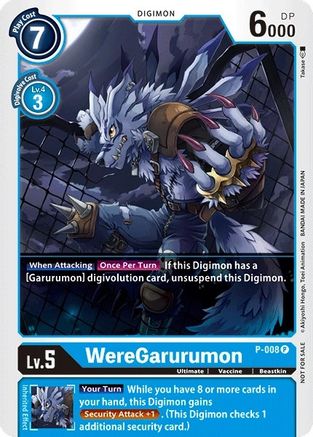 WereGarurumon - P-008 (P-008) - Digimon Promotion Cards Foil