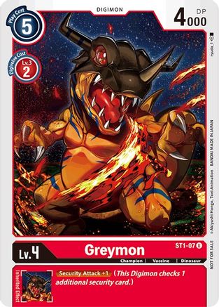 Greymon - ST1-07 (Tamer Party Promo) (ST1-07) - Starter Deck 01: Gaia Red Foil