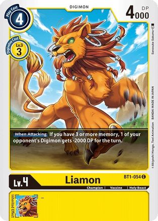 Liamon (BT1-054) - Release Special Booster 1.0