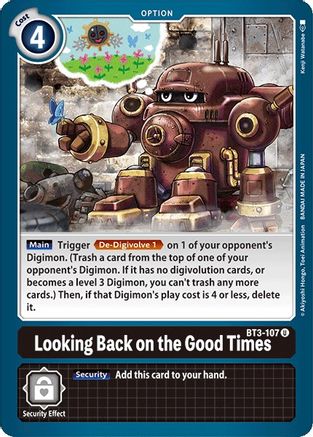 Looking Back on the Good Times (BT3-107) - Release Special Booster 1.0