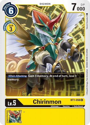 Chirinmon (BT1-058) - Release Special Booster 1.0