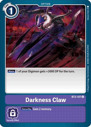 Darkness Claw (BT2-107) - Release Special Booster 1.0