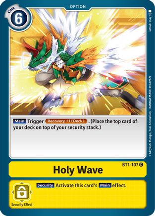 Holy Wave (BT1-107) - Release Special Booster 1.5