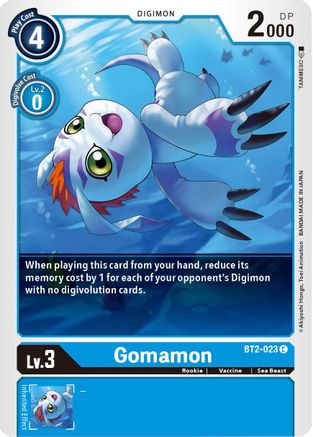 Gomamon - BT2-023 (BT2-023) - Release Special Booster 1.5