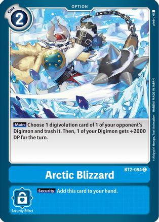 Arctic Blizzard (BT2-094) - Release Special Booster 1.5
