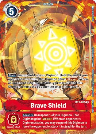 Brave Shield - BT1-095 (Dash Pack Ver. 1.5) (BT1-095) - Release Special Booster 1.5 Foil