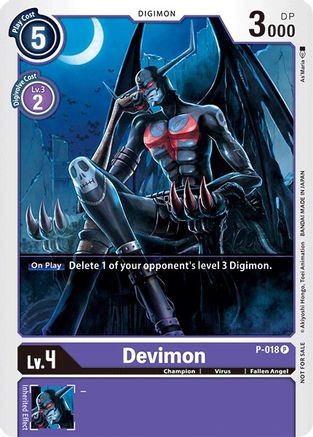 Devimon - P-018 (P-018) - Digimon Promotion Cards