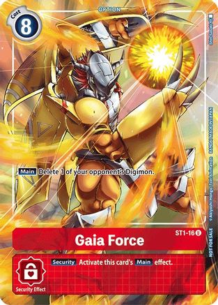 Gaia Force - ST1-16 (Tamer's Evolution Box) (ST1-16) - Starter Deck 01: Gaia Red Foil