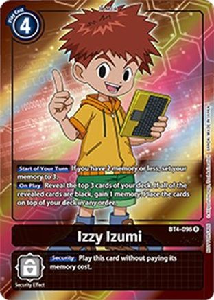 Izzy Izumi (Box Topper) (BT4-096) - Great Legend Foil