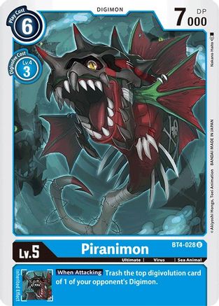 Piranimon (BT4-028) - Great Legend