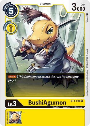 BushiAgumon (BT4-038) - Great Legend