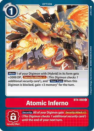 Atomic Inferno (BT4-098) - Great Legend