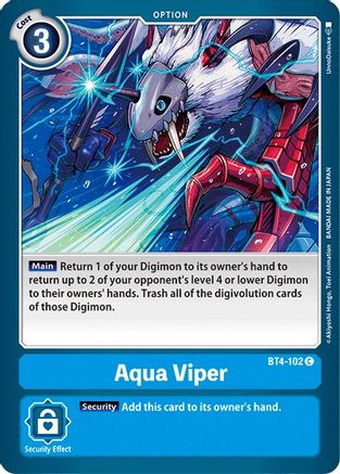 Aqua Viper (BT4-102) - Great Legend