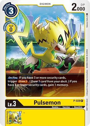 Pulsemon - P-028 (P-028) - Digimon Promotion Cards