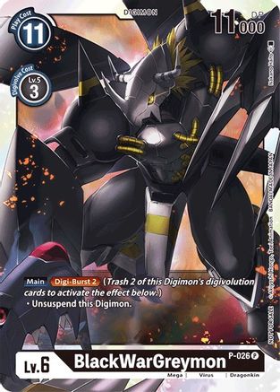 BlackWarGreymon - P-026 (P-026) - Digimon Promotion Cards Foil