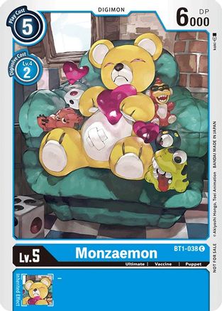 Monzaemon - BT1-038 (Official Tournament Pack Vol.2) (BT1-038) - Release Special Booster 1.0