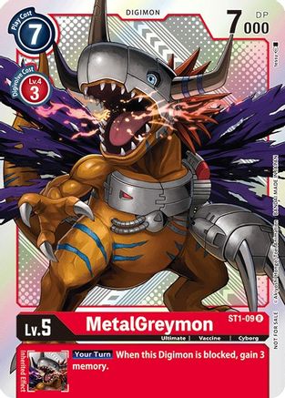 MetalGreymon - ST1-09 (Official Tournament Pack Vol.2) (ST1-09) - Starter Deck 01: Gaia Red Foil