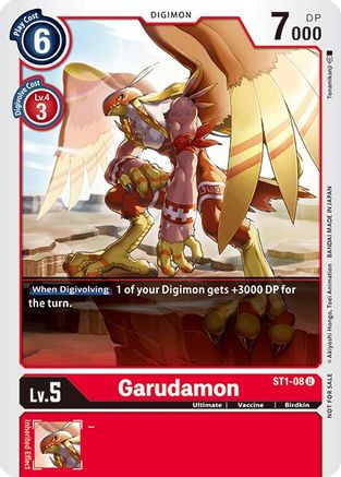 Garudamon - ST1-08 (Tamer Party Vol. 2 Promo) (ST1-08) - Starter Deck 01: Gaia Red