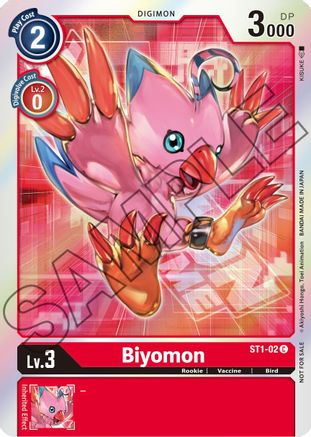 Biyomon - ST1-02 (Event Pack 1) (ST1-02) - Starter Deck 01: Gaia Red Foil