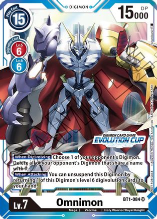 Omnimon - BT1-084 (July Evolution Cup 2021 Stamped) (BT1-084) - Release Special Booster 1.0 Foil