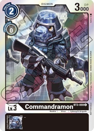 Commandramon - BT3-059 (Event Pack 1) (BT3-059) - Release Special Booster 1.0 Foil