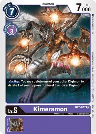 Kimeramon - BT2-077 (Battle of Omni Pre-Release) (BT2-077) - Release Special Booster 1.0