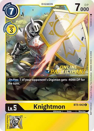 Knightmon - BT5-042 (2021 Championship Online Regional) [Online Participant] (BT5-042) - Battle of Omni Foil
