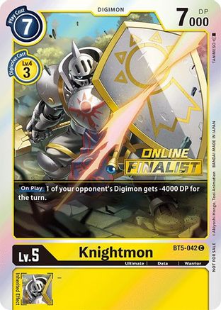Knightmon - BT5-042 (2021 Championship Online Regional) [Online Finalist] (BT5-042) - Battle of Omni Foil